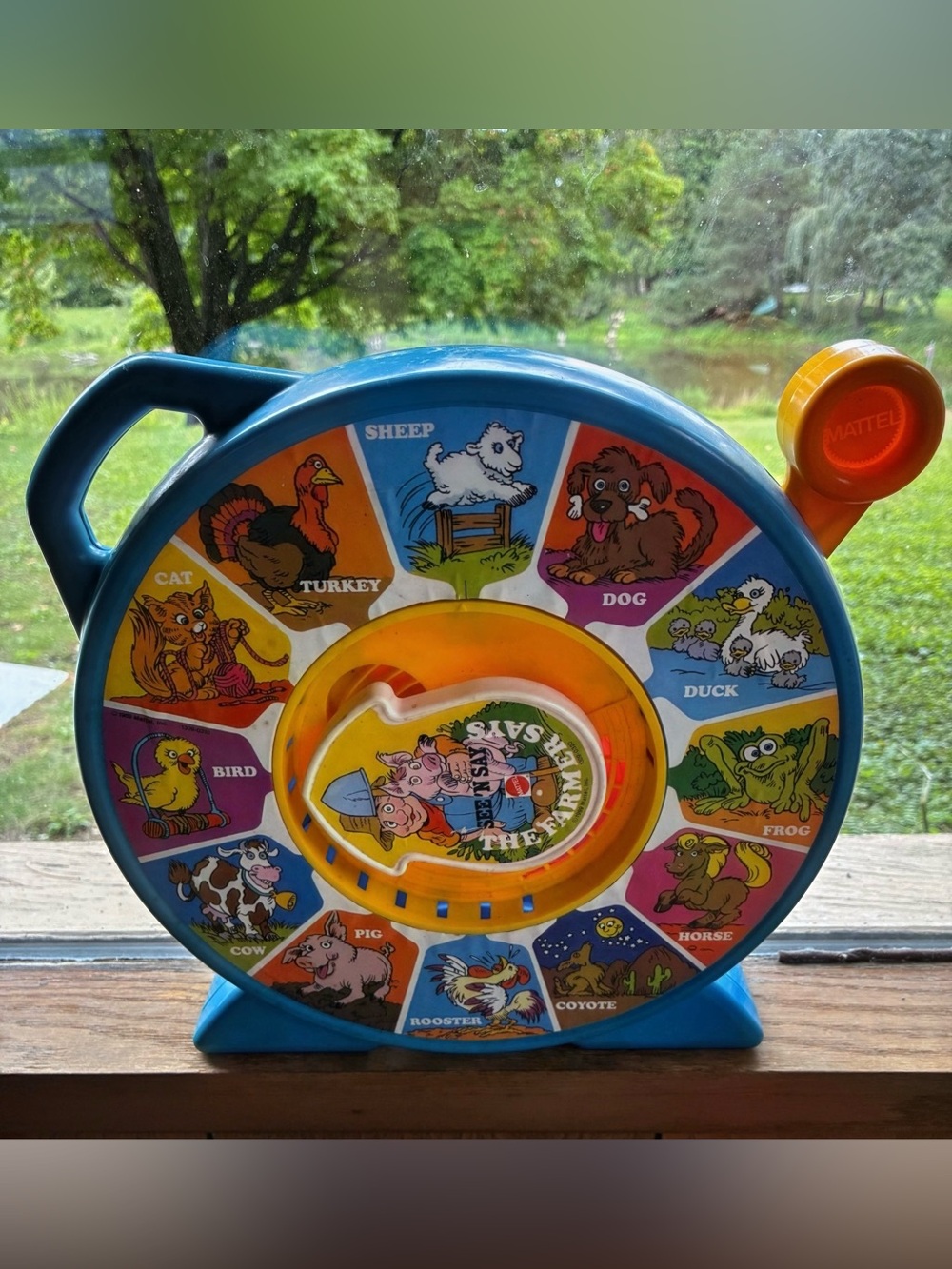 Mattel Colorful Farm Spinner Toy - 1989